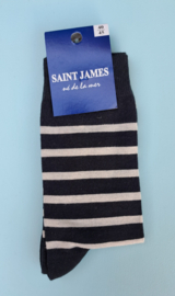 Saint James Sokken katoen navy-ecru maat 40-45