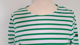 Saint James dames shirt model Minquidame, wit-groen