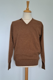 William Lockie Lamwollen pullover DF V-hals, Savannah