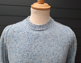 Fisherman herentrui met Geribbelde details, Blue mist