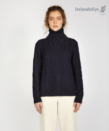 IrelandsEye Juniper Aran koltrui, navy L en XL