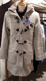 Dames coat Cody, gevoerd, lichtgrijs