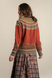 Eribé Knitwear wollen damesvest Alpine kleur Copperleaf