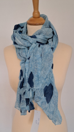 Sjaal 100% katoenen voile, harten