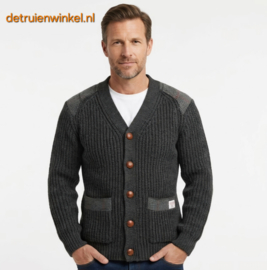 Laird Derby Tweed vest, charcoal