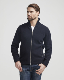 Mans's Zip Windproof Herenvest, navy