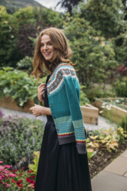 Eribé Knitwear wollen damesvest Alpine kleur Tigerlilly