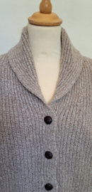 IrelandsEye damesvest Robin met sjaalkraag, Eggshell