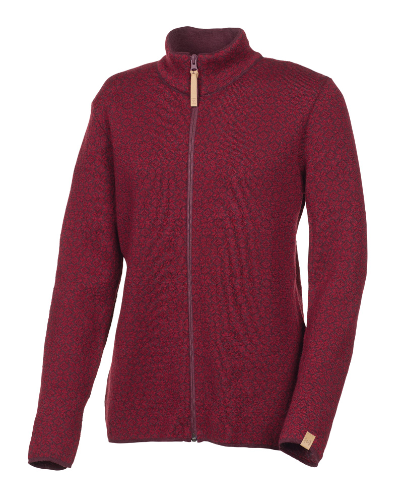 Ivanhoe Of Sweden damesjasje Fiona Full Zip, diep rood