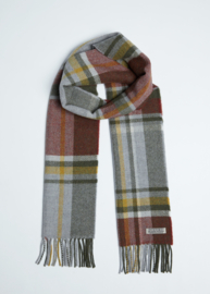 Sjaal wol Ruit Roest & Green Tartan
