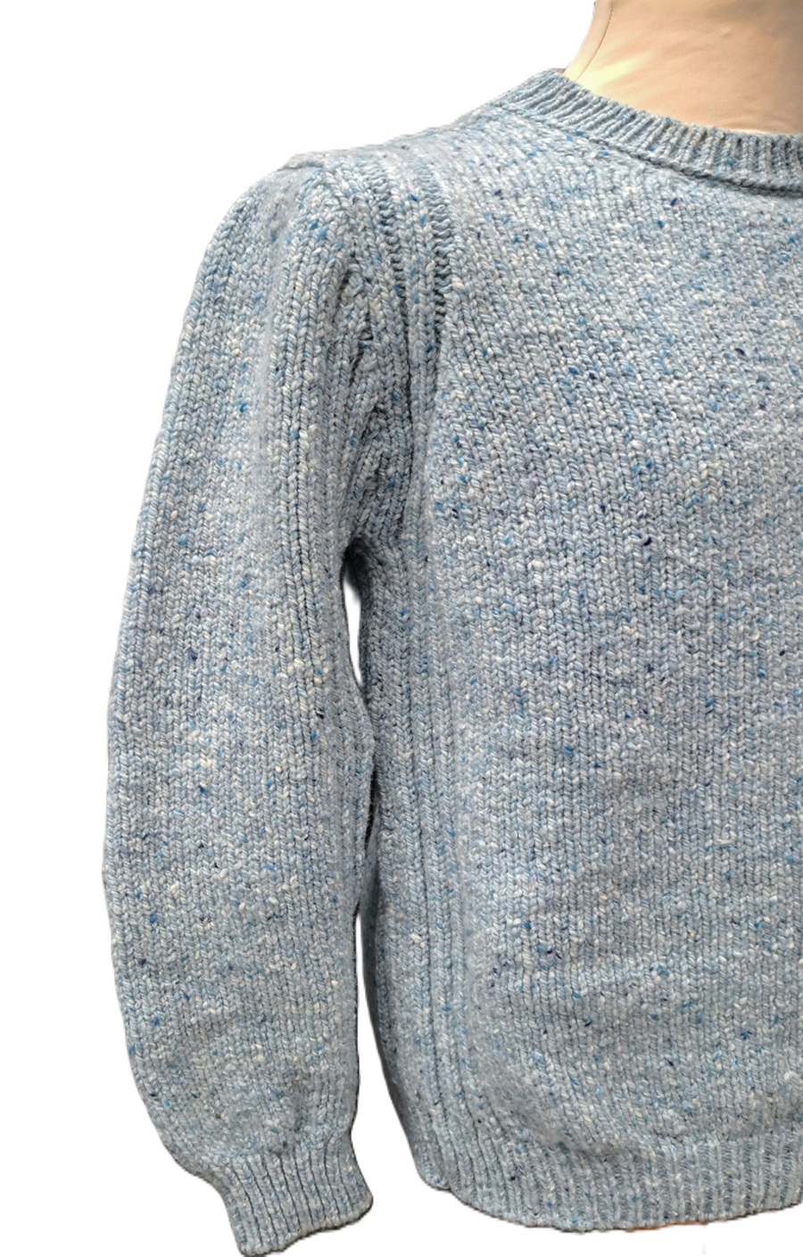 Fisherman herentrui met Geribbelde details, Blue mist