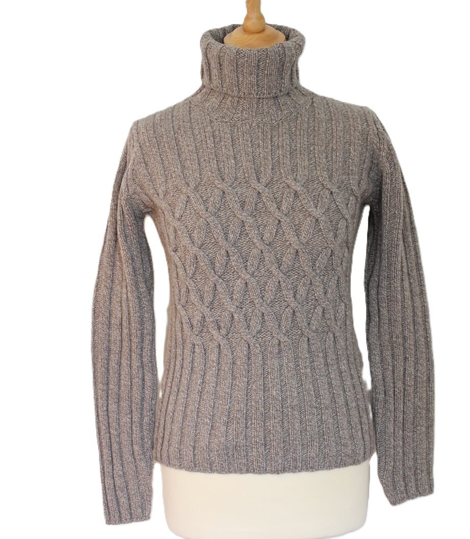 Fisherman Koltrui kabelpatroon in de taille Mushroom