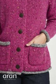 AWM damesvest Colour Contrast Raglan, heather