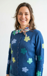 Damesvest Halo indigo