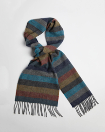 Sjaal wol multi color streep