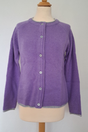 IrelandsEye damesvest Killiney Cardigan, Paisley Purple