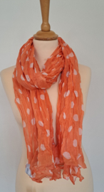 Sjaal 100% katoenen voile, oranje