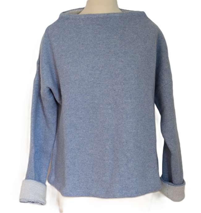 Stapf Damestrui Nicoletta met boothals, azzurro