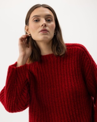 Holebrook dames trui Cajsa Sweater, Ruby