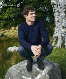 IrelandsEye Cuileann Crew Neck Sweater, navy