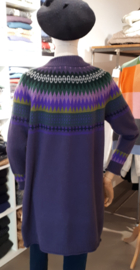 Eribé Knitwear damesvest Cairncorn, kleur violetta