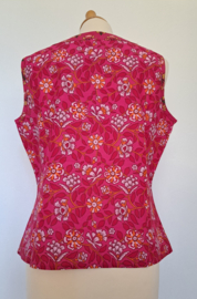 Himalaya Tunic geweven Gots, pink flower