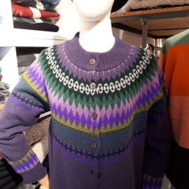 Eribé Knitwear damesvest Cairncorn, kleur violetta