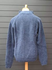 Wollen trui model Turku kleur indigo