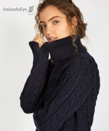 IrelandsEye Juniper Aran koltrui, navy L en XL