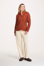 Aran Fitted Zipper with Multi Pattern