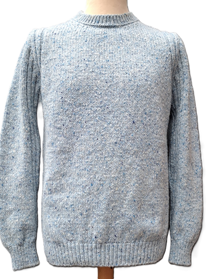 Fisherman herentrui met Geribbelde details, Blue mist