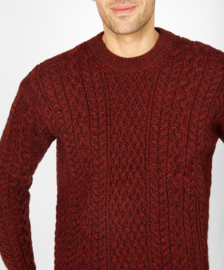 Aran Herentrui Cuileann Crew Neck Sweater, Sable Marl