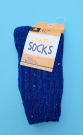 Wollen sokken uit de Irish Country Collection, blauw