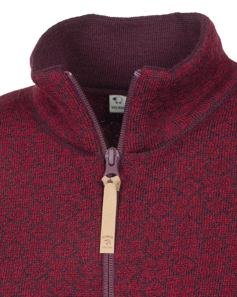 Ivanhoe Of Sweden damesjasje Fiona Full Zip, diep rood