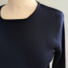 RoosensteinWolke dames Ribtrui Merino, Navy