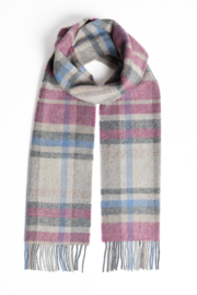 Sjaal wol ruitpatroon Tartan, damask, grey