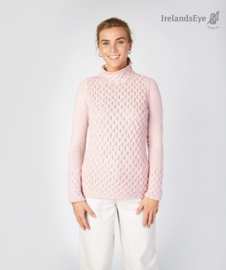 IrelandsEye damestrui Trellis Sweater, PinkMist