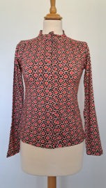 Himalaya Shirt lange mouw Jersey, retro dots