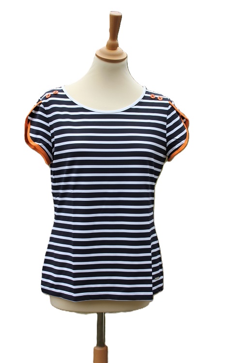 Saint James dames shirt Sanary met korte mouw