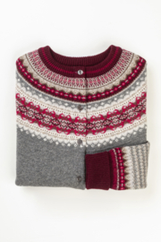 Eribé Knitwear wollen damesvest Alpine kleur Greyberry