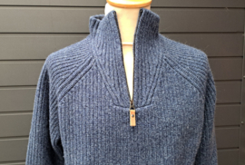Wollen trui model Turku kleur indigo
