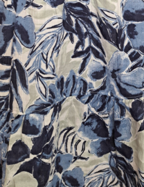 Weirdfish Harini katoen Midi Rok, Estate Blue