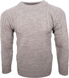 Channel Jumper 100%wol model The Alderney, oatmeal