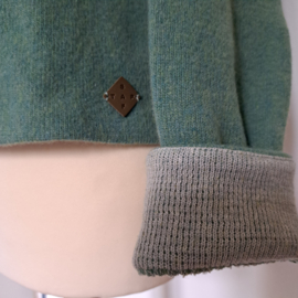 Stapf Damestrui Nicoletta 100% wol met boothals, jade