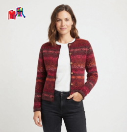 Alpaca damesvest Cathedral Redwine