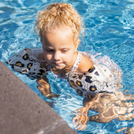 Swim Essentials Zwembandjes Beige Panterprint 2-6 jaar.