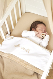 Meyco Deken Mini knots teddy Sand  75x100cm