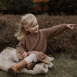 Baby haarspeldjes met strikje - natural vibes.