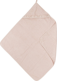 Meyco  Badcape badstof Ruffle Soft Pink  80x80cm