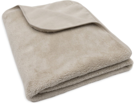 Deken Wieg 75x100cm Basic Jersey/Sherpa - Warm Sand
